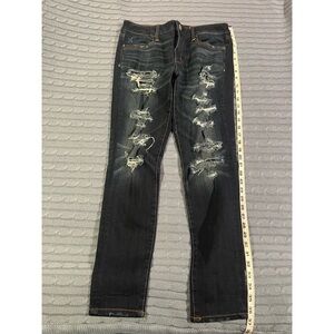 American Eagle Mid Rise Dark Wash Jeggings (women’s) size 10